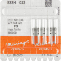 Diamanten 833, gyémántcsiszoló, fekete, ISO 023, FG, 5 darab