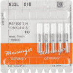 Diamanten 833L, gyémántcsiszoló, kék, ISO 018, FG, 5 darab