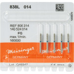 Diamanten 838L, gyémántcsiszoló, kék, ISO 014, FG, 5 darab