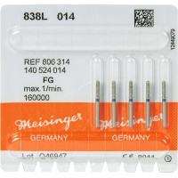 Diamanten 838L, gyémántcsiszoló, kék, ISO 014, FG, 5 darab