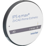 IPS e.max® ZirCAD Prime Esthetic - Stück Ø 98,5 mm H 16 mm, A3 - 752120