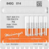 Diamanten 840, gyémántcsiszoló, zöld, ISO 014, FG, 5 darab