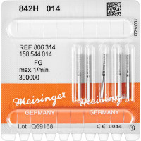 Diamanten 842 Packung 5 Diamanten, fekete ISO 014, FG