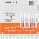 Diamanten 845, gyémántcsiszoló, zöld, ISO 014, FG, 5 darab