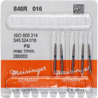 Diamanten 846R, gyémántcsiszoló, kék, ISO 016, FG, 5 darab