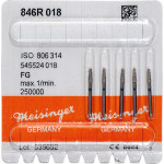 Diamanten 846R, gyémántcsiszoló, kék, ISO 018, FG, 5 darab