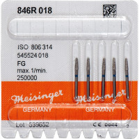 Diamanten 846R, gyémántcsiszoló, kék, ISO 018, FG, 5 darab