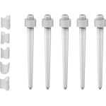 Luscent Anchors® Wurzelstifte - Packung 15 Stück Größe XS, weiß, 15 Stumpfaufbauhülsen - LUC-XS15