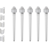 Luscent Anchors® Wurzelstifte - Packung 15 Stück Größe XS, weiß, 15 Stumpfaufbauhülsen - LUC-XS15