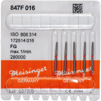 Diamanten 847, gyémántcsiszoló, piros, ISO 016, FG, 5 darab
