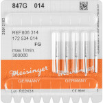 Diamanten 847, gyémántcsiszoló, zöld, ISO 014, FG, 5 darab