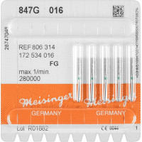 Diamanten 847, gyémántcsiszoló, zöld, ISO 016, FG, 5 darab