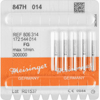 Diamanten 847, gyémántcsiszoló, fekete, ISO 014, FG, 5 darab