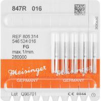 Diamanten 847R, gyémántcsiszoló, kék, ISO 016, FG, 5 darab