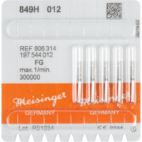 Diamanten 849, gyémántcsiszoló, fekete, ISO 012, FG, 5 darab