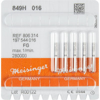 Diamanten 849, gyémántcsiszoló, fekete, ISO 018, FG, 5 darab
