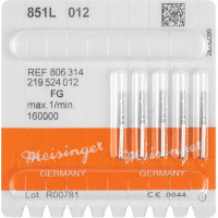 Diamanten 851L, gyémántcsiszoló, kék, ISO 012, FG, 5 darab