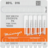 Diamanten 851L, gyémántcsiszoló, kék, ISO 016, FG, 5 darab