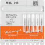 Diamanten 851L, gyémántcsiszoló, kék, ISO 018, FG, 5 darab