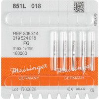Diamanten 851L, gyémántcsiszoló, kék, ISO 018, FG, 5 darab