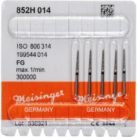 Diamanten 852, gyémántcsiszoló, fekete, ISO 014, FG, 5 darab