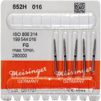 Diamanten 852, gyémántcsiszoló, fekete, ISO 016, FG, 5 darab