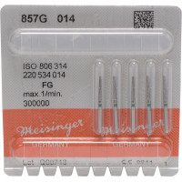 Diamanten 857, gyémántcsiszoló, zöld, ISO 014, FG, 5 darab