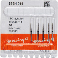 Diamanten 858, gyémántcsiszoló, fekete, ISO 014, FG, 5 darab