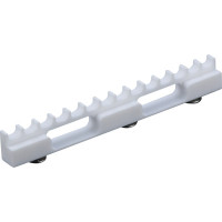 PTFE Block - Stück Block inklusive 3 Schrauben, 16 cm, für 14 Instrumente - TE-3029-H14