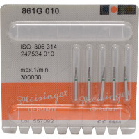 Diamanten 861, gyémántcsiszoló, zöld, ISO 010, FG, 5 darab