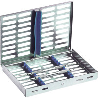 Kassette - Stück 18 x 13 cm blau, für 10 Instrumente - PN182062-2 Kassette - Stück 18 x 13 cm blau, für 10 Instrumente - PN182062-2