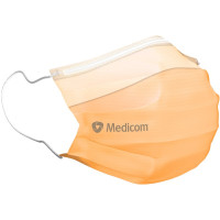 Medicom® SafeMask® SofSkin® fog-free medizinischer Mundschutz - Packung 50 Stück orange, mit Ohrschlaufe - 2162-FF-30