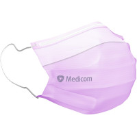 Medicom® SafeMask® SofSkin® fog-free medizinischer Mundschutz - Packung 50 Stück lavendel, mit Ohrschlaufe - 2153-FF-30