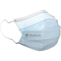 Medicom® SafeMask® SofSkin® fog-free medizinischer Mundschutz - Packung 50 Stück blau, mit Ohrschlaufe - 2155-FF-30