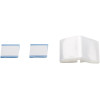 Schlauchüberzug - Packung 10 Stück transparent 120 cm x 7 cm