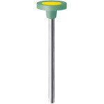 Diamant Polierer - Packung 2 Stück türkis/gelb mittel, HP, Figur 9852, 2 mm, ISO 110 - 046368