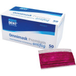 Omnimask Premium antifog - Packung 50 Stück mit Gummzug, bordeaux - 215202