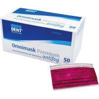 Omnimask Premium antifog - Packung 50 Stück mit Gummzug, bordeaux - 215202