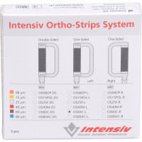 Ortho-Strips One Sided - Packung 3 Stück einseitig diamantiert, links, 60 µm - OS60C-L/3 Ortho-Strips One Sided - Packung 3 Stück einseitig diamantiert, links, 60 µm - OS60C-L/3