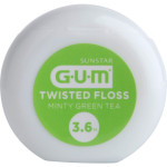 GUM® TWISTED FLOSS - Muster 3,6 m, gewachst, Minze-Grüntee-Geschmack - 3500PM