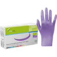 smart Nitrilhandschuhe light - Packung 100 Stück puderfrei, berry, M - 216037