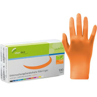 smart Nitrilhandschuhe light - Packung 100 Stück puderfrei, orange, L - 216046