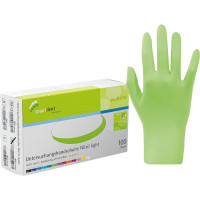 smart Nitrilhandschuhe light - Packung 100 Stück puderfrei, lime, M - 216049