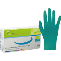 smart Nitrilhandschuhe light - Packung 100 Stück puderfrei, petrol, S - 216064