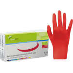smart Nitrilhandschuhe light - Packung 100 Stück puderfrei, chili, S - 216072