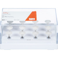 Jiffy™ Original Composite System - Packung 12 Stück weiß fein, RA, Figur Diskette - 7017