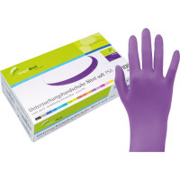 smart Nitrilhandschuhe Soft PF - Packung 100 Stück puderfrei, dunkel lila, L - 216225