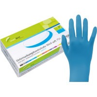 smart Nitrilhandschuhe Soft PF - Packung 100 Stück puderfrei, hell blau, L - 216373