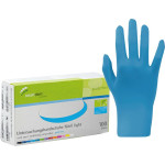 smart Nitrilhandschuhe light - Packung 100 Stück puderfrei, blau, XS - 216374
