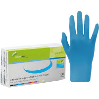 smart Nitrilhandschuhe light - Packung 100 Stück puderfrei, blau, S - 216375